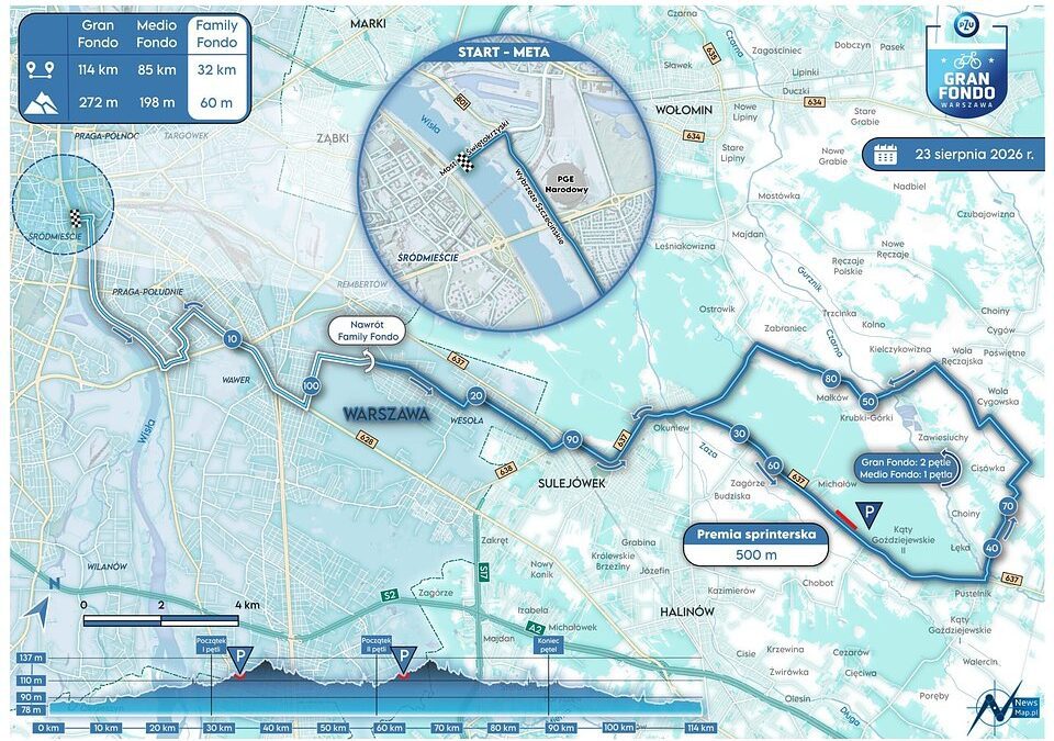 Czas szykować rowery. 5 lipca rusza PZU Gran Fondo Poznań. Sprawdź którymi ulicami pojadą kolarze